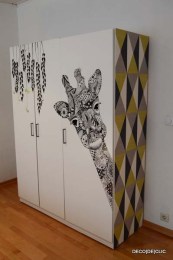 Customize your closet with sharpie designs